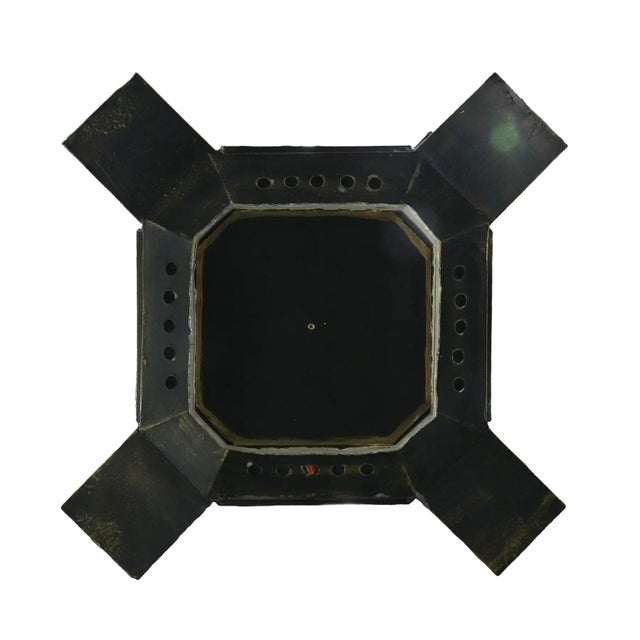 Black Vintage Tuscan Style Black Turret Chandelier, Handmade Ironwork. For Sale - Image 8 of 10