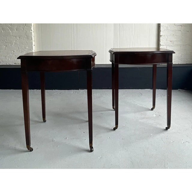 1980s Vintage English Regency Tea Tables - a Pair For Sale - Image 9 of 9