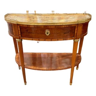 French Louis XVI Walnut Console For Sale