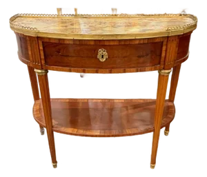 French Louis XVI Walnut Console