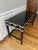 Wood Ebonized Hollywood Regency Desk/Table with Gilding For Sale - Image 7 of 7