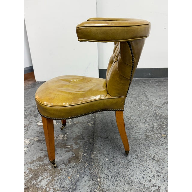 Edward Wormley for Dunbar Mid-Century Cock Fighting Tufted Lounge Chair For Sale - Image 4 of 12