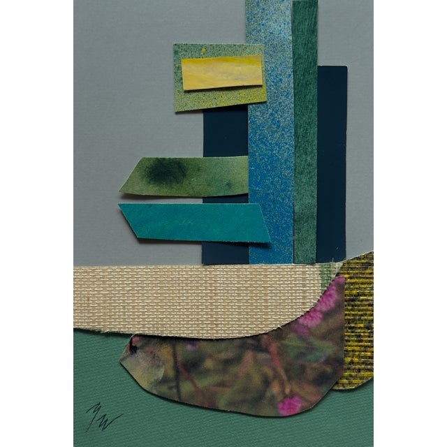 Paper "Petal 6" Original Mixed-Media Collage on Paper by Zac Woodiel For Sale - Image 7 of 10