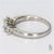 Platinum Three-Stone Ring With Princess Cut Diamond Diamonds - Size 7.75 For Sale - Image 4 of 7