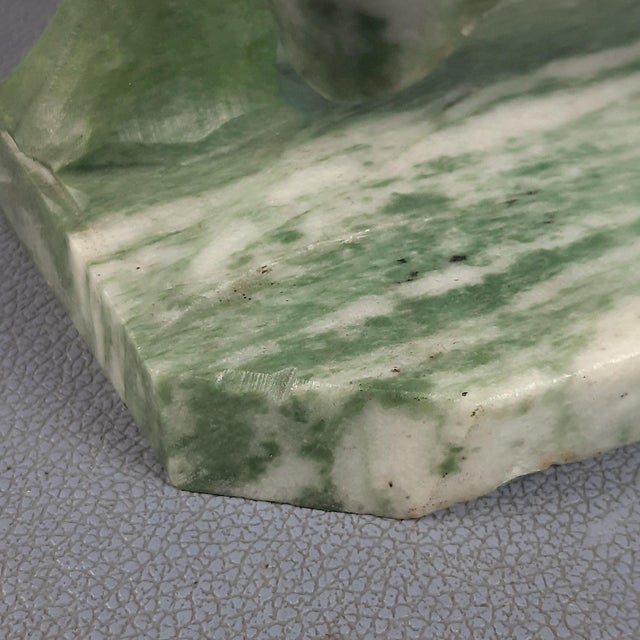 Chinese Jade Horse Sculpture on Wooden Base, 20th Century For Sale - Image 18 of 18