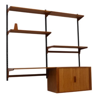 Vintage Danish modular Teak Wall Unit by Kai Kristiansen for FM, 1960s. For Sale