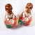 Ceramic 1990 Fitz and Floyd Ceramic Squirrel Candle Holders For Sale - Image 7 of 9
