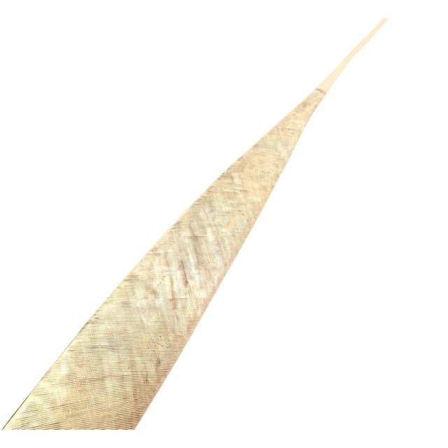 Vintage Cartier Dinh Van 18k Yellow Gold Long Quill Brooch Pin For Sale - Image 10 of 12