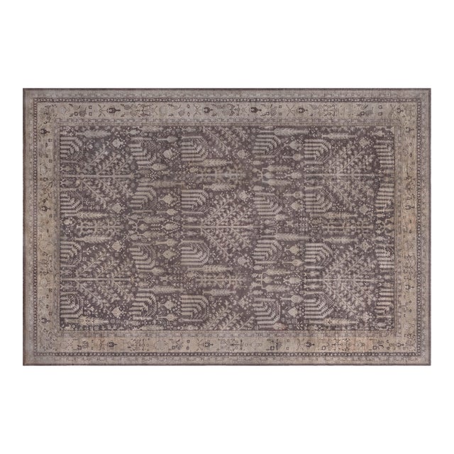 Large 1920s Turkish Oushak Rug For Sale