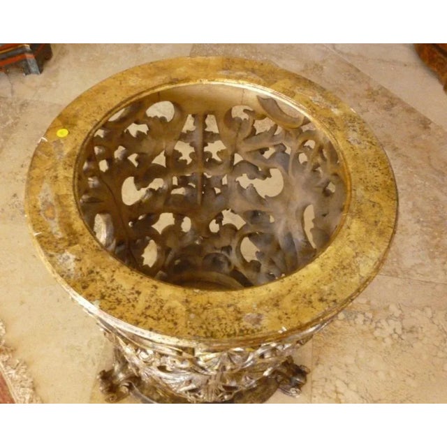 Early 20th Century Early 20th Century Antique Italian Silver Gilt Table Base For Sale - Image 5 of 8