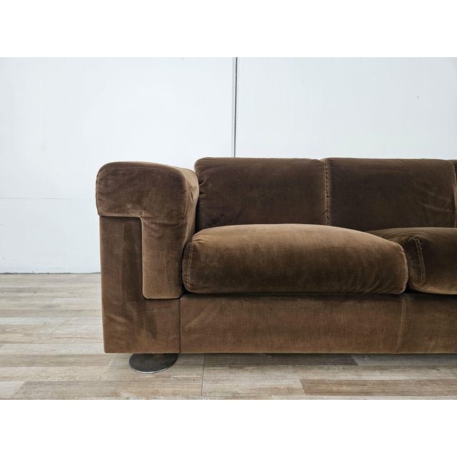 Mid-Century Modern D120 Three-Seater Sofa by Valeria Borsani and Alfredo Bonetti for Tecno, 1966 For Sale - Image 3 of 17