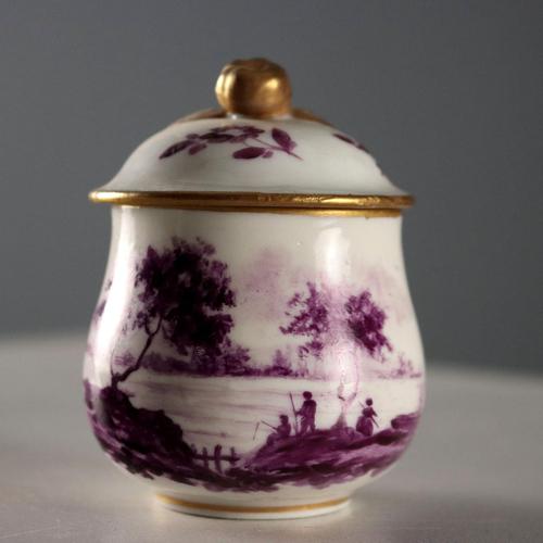 Tray and Six Porcelain Cups from Sèvres, Set of 7 For Sale - Image 5 of 10