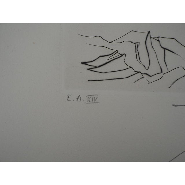 Pierre-Yves Tremois, Gorgote: Woman Captured by a Woman, Original Etching For Sale - Image 6 of 8