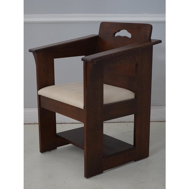 Age: C.2006 Details: Finish no.31 High Quality Construction Arts & Crafts Style Oak Stretcher Base Frame Limbert Design...