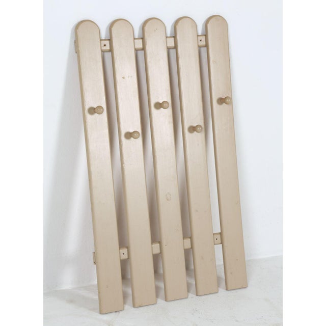 Vintage Painted Wall Rack For Sale In Providence - Image 6 of 6