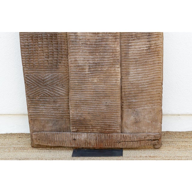Large 74" Oxidized Gray Mgbo Ezi Igbo Door For Sale - Image 4 of 8