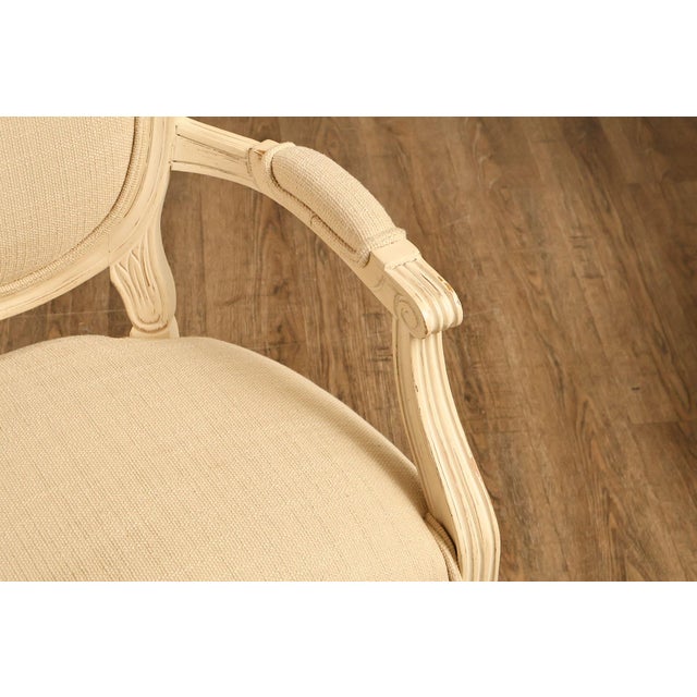 Century Furniture Set Of 8 Louis XVI Style Painted Dining Chairs For Sale In Philadelphia - Image 6 of 18