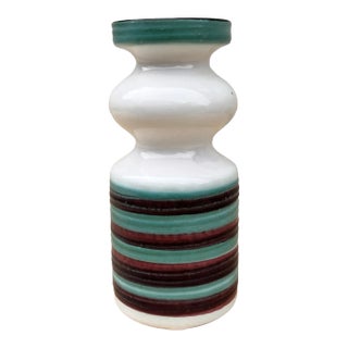 Colorful Ceramic Vase Strehla Keramik, Germany 1960s For Sale