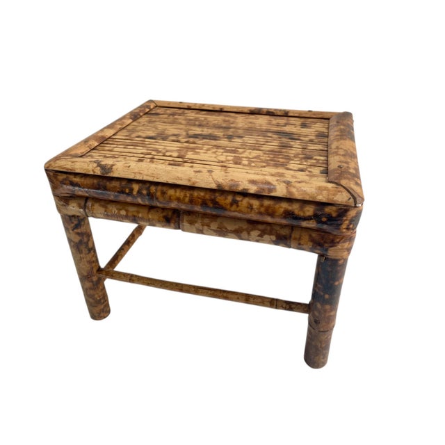 Vintage Tortoiseshell Bamboo Stool or Stand For Sale - Image 4 of 10