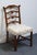 Duncan Phyfe Vintage Antique Solid Mahogany Traditional Duncan Phyfe Style Ladderback Dining Side Chair For Sale - Image 4 of 9