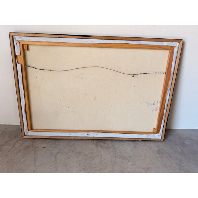 Vintage Burnett Parisian Street Scene Oil on Canvas Painting – Framed For Sale - Image 13 of 13