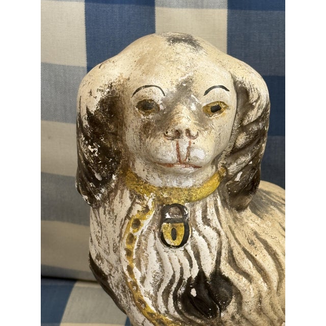 1900 - 1909 Antique Chimney Dogs, 1900, Set of 2 For Sale - Image 5 of 9