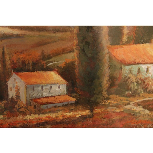 Early 21st Century Ruane Manning 'Tuscan Palette' Giclee Canvas Print, Custom Framed For Sale In Philadelphia - Image 6 of 13