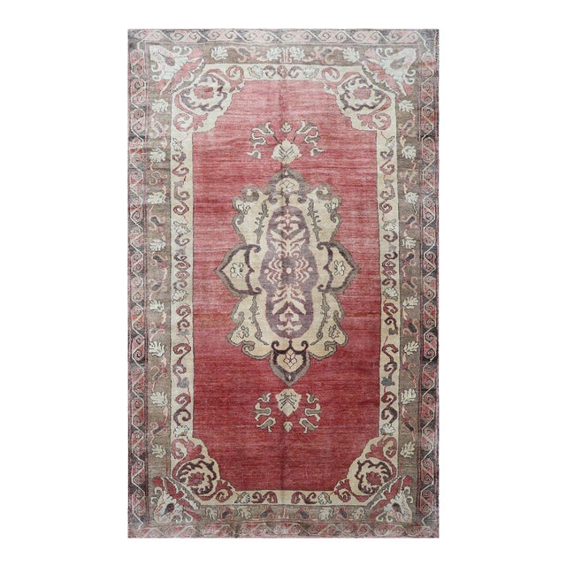 1970s Old Turkish Anatolian Area Rug 7x11 For Sale