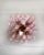 ELECTRICAL SYSTEM ADAPTED FOR US/AU/EU Spectacular ceiling lamp with 32 Murano pink glass petals (pink with white spot) in...