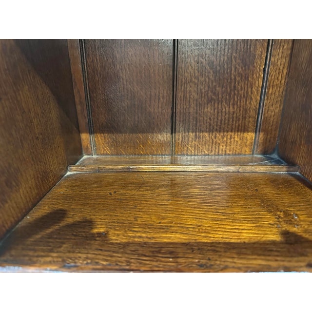 Brown Antique English Oak Welsh Cupboard For Sale - Image 8 of 11