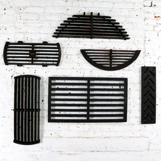 Antique Industrial Foundry Patterns for Molds Handmade Wood Set of Six, Group 9 For Sale - Image 13 of 13