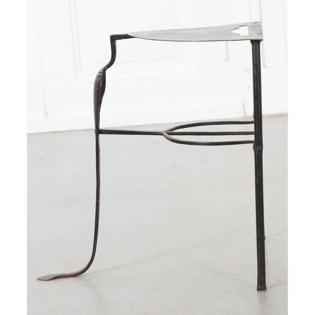 English 19th Century Hand-Forged Iron Fireplace Trivet For Sale - Image 4 of 6