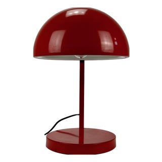 Mid-Century Modern Italian Table Lamp in Red, 1970s For Sale
