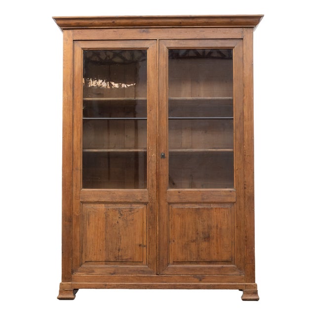 Antique French Wooden Display Case, 1900 For Sale