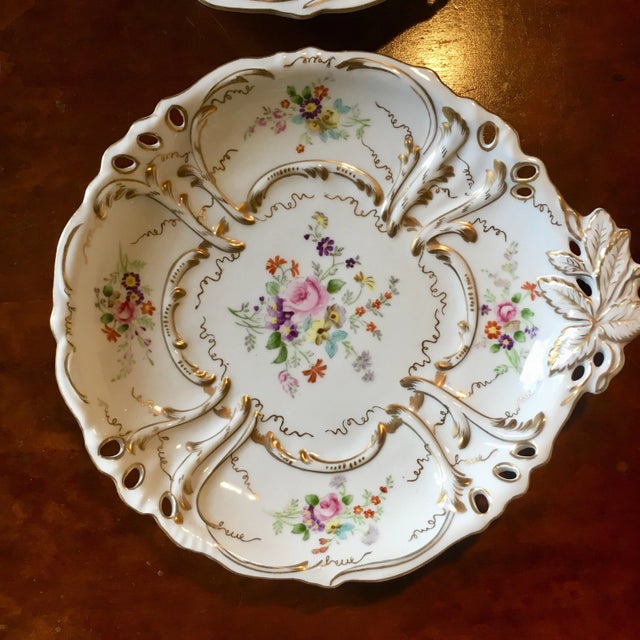 Rococo Rococo Pierced Edge Plates - Set of 2 For Sale - Image 3 of 9