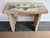 1980s Rustic Folk Art Hand Painted Fish Small Table For Sale - Image 10 of 10