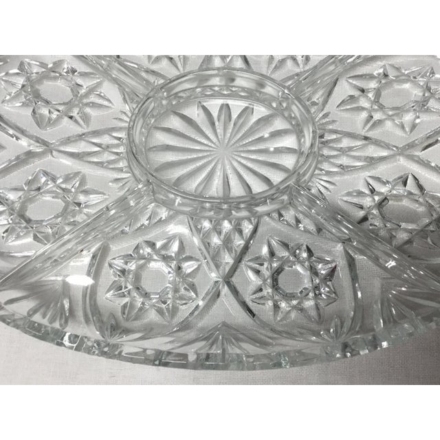 Vintage Mid 20th Century Lead Crystal Serving Tray Chairish
