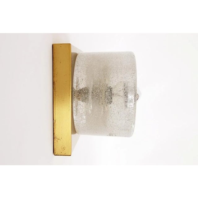 Vintage Space Cube Wall Lamp in Ice Glass from Peill & Putzler, 1960 For Sale - Image 4 of 12