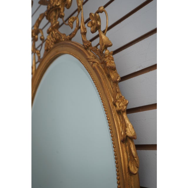 Traditional Carvers Guild Adams Style Gold Frame Mirror For Sale - Image 3 of 12