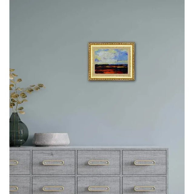 “Sunset Over the Nevada Desert – Modern Contemporary Acrylic Painting” For Sale - Image 4 of 6