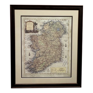 Framed 1779 Thomas Kitchin Map of Ireland Reproduction by O’Brien Printing, Dublin For Sale