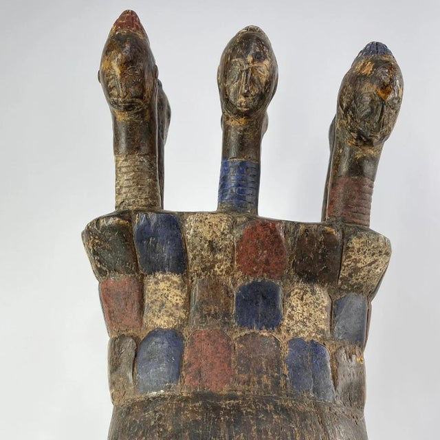 Early 20th Century Djimini Ligbi Mask Do Society Côte d'Ivoire For Sale - Image 4 of 8
