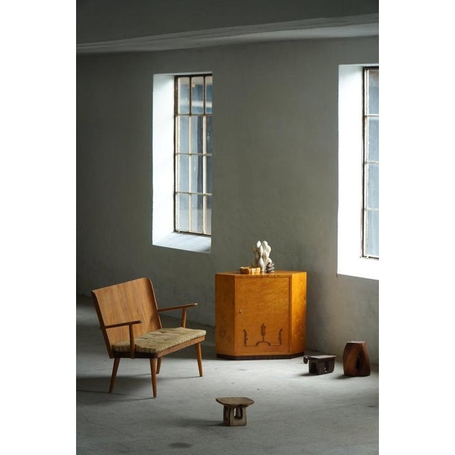 Early 20th Century Art Deco Swedish Corner Cabinet in Birch, 1930s For Sale - Image 10 of 17