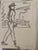 Gardener is a watercolor Drawing realized by Mino Maccari (1924-1989) in 1935s. Hand-signed on the lower margin. Good...