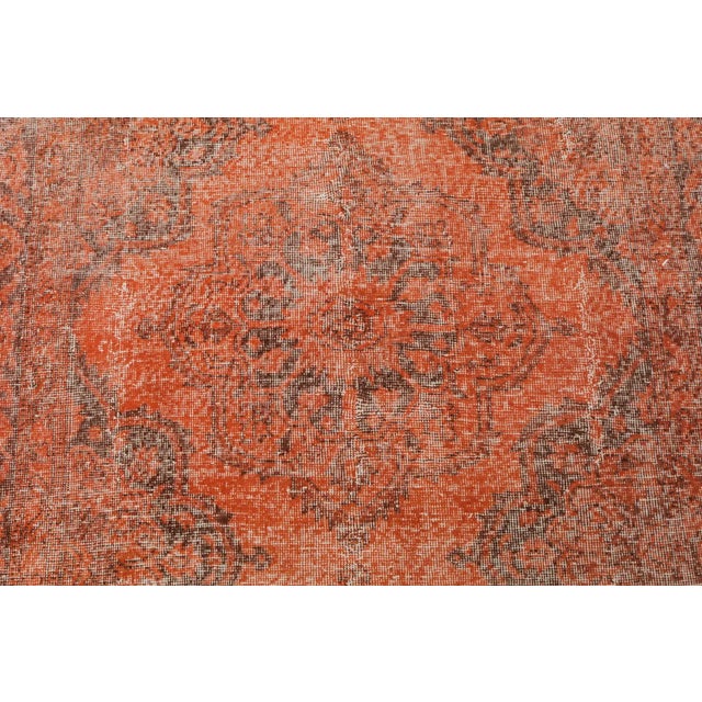 Vintage Turkish Overydyed Rug - 4'11" X 12'7" For Sale - Image 4 of 5