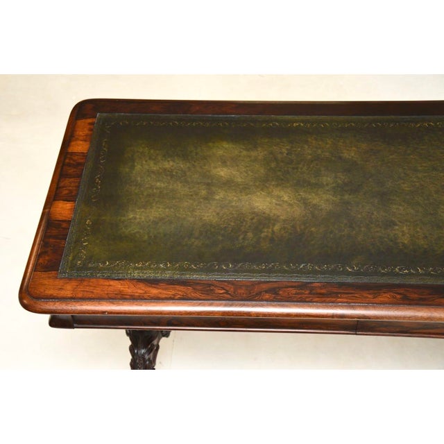 Wood William IV Writing Table, 1830s For Sale - Image 7 of 13