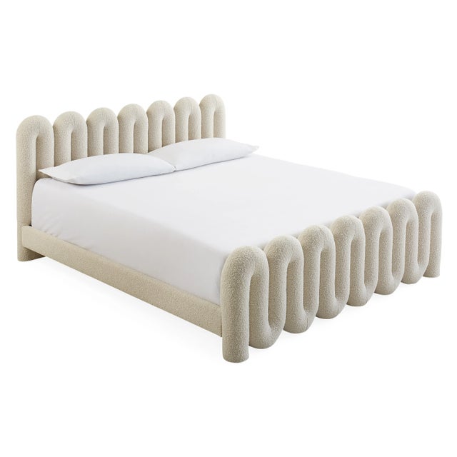 Très Tubular. Our Serpentine Bed features an ultra-mod tubular framework at the head and foot and is wrapped all the way...