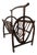 Magazine Rack in Bent Rattan and Bamboo, France, 1970 For Sale