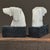 1940s Vintage Italian Hand Carved Alabaster Dog Bookends (Pair) For Sale - Image 5 of 12
