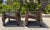 1940s Adirondack Chairs & Table -Three Piece Set For Sale - Image 4 of 7